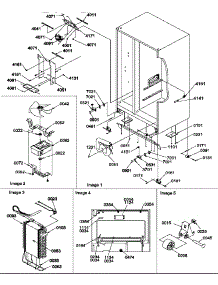 Drain System, Rollers, And Evaporator Assy parts for Amana Side-By-Side Refrigerator SRD22TPW-P1190307WW from AppliancePartsPros.com