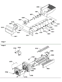 Ice Bucket Auger And Ice Maker Parts parts for Amana Side-By-Side Refrigerator SRD22TPW-P1190307WW from AppliancePartsPros.com