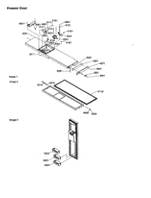 Freezer Door parts for Amana Side-By-Side Refrigerator SRD23V-P1315306WL from AppliancePartsPros.com