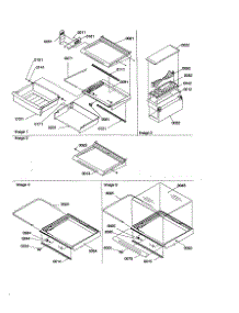 Dell / Shelves / Crisper / Accessories parts for Amana Side-By-Side Refrigerator SRD23V-P1315306WL from AppliancePartsPros.com
