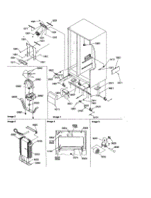 Drain Systems / Rollers / Evaporator parts for Amana Side-By-Side Refrigerator SRD23V-P1315306WL from AppliancePartsPros.com