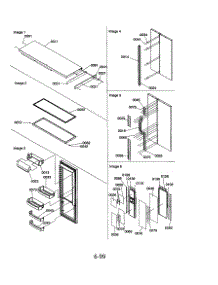 Refrigerator Door / Door Trim / Handles parts for Amana Side-By-Side Refrigerator SRD23VP-P1315307WE from AppliancePartsPros.com