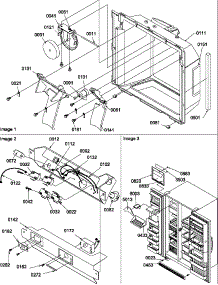 Ice / Water Cavity / Electronic Bracket / Toe Grille parts for Amana Side-By-Side Refrigerator SRD25S3W-P1190325WW from AppliancePartsPros.com