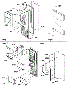 Refrigerator Door parts for Amana Side-By-Side Refrigerator SRD25S5L-P1190305WL from AppliancePartsPros.com