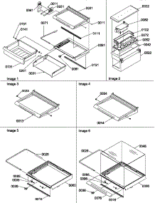 Deli, Shelves, Crisper Assemblies And Accessories parts for Amana Side-By-Side Refrigerator SRD25S5L-P1190305WL from AppliancePartsPros.com