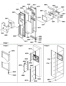 Freezer Door parts for Amana Side-By-Side Refrigerator SRD25TPSE-P1190310WE from AppliancePartsPros.com