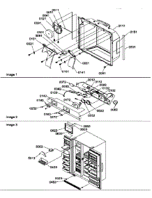 Ice & Water Cavity, Electronic Bracket & Toe Grille parts for Amana Side-By-Side Refrigerator SRD25TPSE-P1190310WE from AppliancePartsPros.com