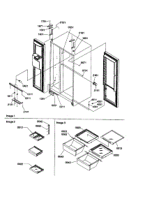 Refrigerator / Freezer Lights / Hinges parts for Amana Side-By-Side Refrigerator SRD26VPSE-P1315205WE from AppliancePartsPros.com