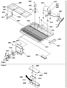 Machine Compartment parts for Amana Side-By-Side Refrigerator SRD27S4E-P1190306WE from AppliancePartsPros.com