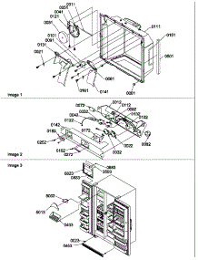 Ice & Water Cavity, Electronic Bracket,& Toe Grille parts for Amana Side-By-Side Refrigerator SRD27S4L-P1190306WL from AppliancePartsPros.com
