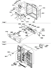 Ice & Water Cavity, Electronic Assy, & Toe Grille parts for Amana Side-By-Side Refrigerator SRD325S5L-P1307203WL from AppliancePartsPros.com
