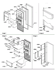 Refrigerator Door parts for Amana Side-By-Side Refrigerator SRD327S3W-P1307104WW from AppliancePartsPros.com
