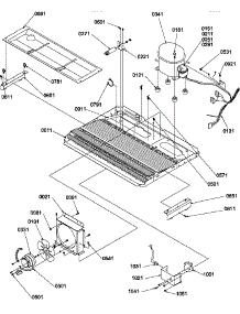 Machine Compartment parts for Amana Side-By-Side Refrigerator SRD327S3W-P1312502WW from AppliancePartsPros.com