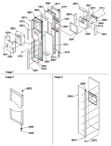 Freezer Door parts for Amana Side-By-Side Refrigerator SRD520SE-P1186302WE from AppliancePartsPros.com