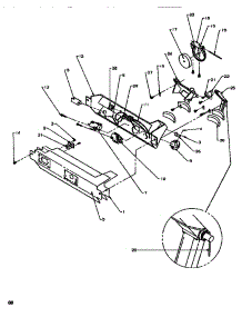 Ice & Water Cavity parts for Amana Side-By-Side Refrigerator SRD520SL-P1186301WL from AppliancePartsPros.com