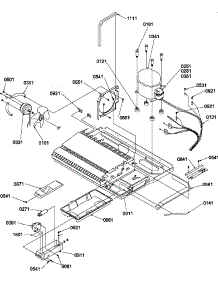 Machine Compartment parts for Amana Side-By-Side Refrigerator SRD520TW-P1313101WW from AppliancePartsPros.com