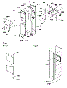 Freezer Door parts for Amana Side-By-Side Refrigerator SRD522SW-P1184707WW from AppliancePartsPros.com
