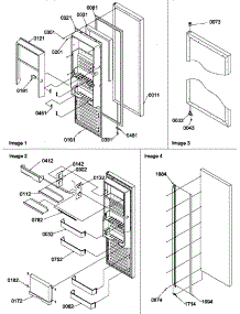 Refrigerator Door parts for Amana Side-By-Side Refrigerator SRD522TW-P1309903WW from AppliancePartsPros.com