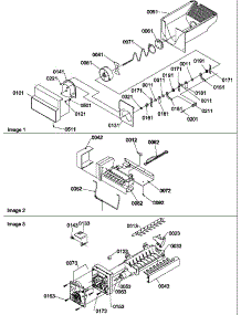 Ice Bucket Auger, Ice Maker And Ice Maker Parts parts for Amana Side-By-Side Refrigerator SRD522TW-P1309903WW from AppliancePartsPros.com