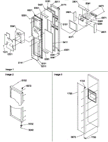 Freezer Door parts for Amana Side-By-Side Refrigerator SRD522TW-P1313301WW from AppliancePartsPros.com