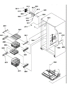 Freezer Shelves And Lights parts for Amana Side-By-Side Refrigerator SRD522TW-P1313301WW from AppliancePartsPros.com