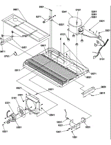 Machine Compartment parts for Amana Side-By-Side Refrigerator SRD522TW-P1313301WW from AppliancePartsPros.com