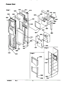Freezer Door parts for Amana Side-By-Side Refrigerator SRD526TW-P1310201WW from AppliancePartsPros.com