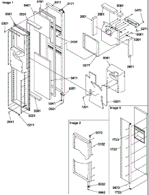 Freezer Door parts for Amana Side-By-Side Refrigerator SRD526TW-P1313401WW from AppliancePartsPros.com