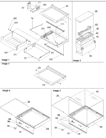 Deli, Shelves & Crisper Assy parts for Amana Side-By-Side Refrigerator SRD528VE-P1320402WE from AppliancePartsPros.com