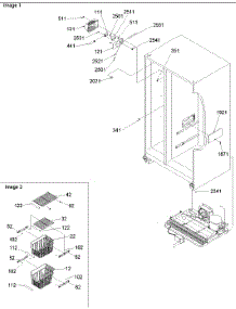 Freezer Shelves & Lights parts for Amana Side-By-Side Refrigerator SRD528VE-P1320402WE from AppliancePartsPros.com