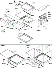 Deli, Shelves, Crisper Assemblies And Accessories parts for Amana Side-By-Side Refrigerator SRD528VW-P1320402WW from AppliancePartsPros.com