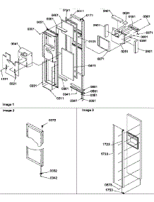 Interior Freezer Door parts for Amana Side-By-Side Refrigerator SRDE25TPSE-P1190315WE from AppliancePartsPros.com