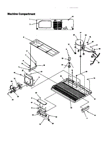 Machine Compartment parts for Amana Side-By-Side Refrigerator SRDE27S3E-P1190601WE from AppliancePartsPros.com