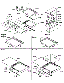 Deli, Shelf, And Crisper Assemblies parts for Amana Side-By-Side Refrigerator SRDE27TPW-P1190603WW from AppliancePartsPros.com