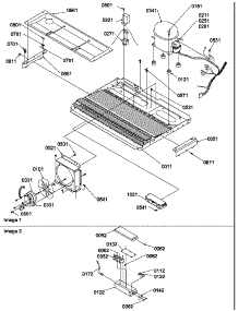 Machine Compartment parts for Amana Side-By-Side Refrigerator SRDE327S3E-P1307101WE from AppliancePartsPros.com