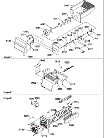 Ice Bucket Auger, Ice Maker And Ice Maker Parts parts for Amana Side-By-Side Refrigerator SRDE327S3E-P1307101WE from AppliancePartsPros.com