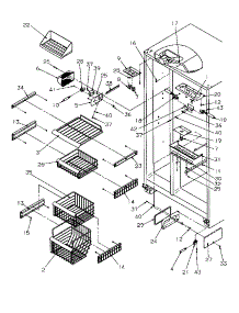 Freezer Shelving And Refrigerator Light parts for Amana Side-By-Side Refrigerator SRDE327S3L-P1184903W from AppliancePartsPros.com