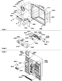 Ice & Water Cavity, Electronic Assy, & Toe Grille parts for Amana Side-By-Side Refrigerator SRDE528TW-P1310301WW from AppliancePartsPros.com