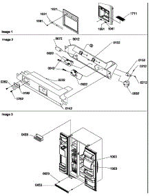 Facade Dispnsr Cover / Electronic Brcket Assy / Toe Grille parts for Amana Side-By-Side Refrigerator SRDE528VW-P1320403WW from AppliancePartsPros.com