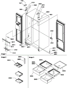 Refrigerator / Freezer Lights And Hinges parts for Amana Side-By-Side Refrigerator SRDE528VW-P1320403WW from AppliancePartsPros.com
