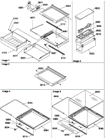 Deli, Shelves, Crisper Assemblies And Accessories parts for Amana Side-By-Side Refrigerator SRDE528VW-P1320403WW from AppliancePartsPros.com