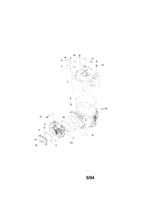 Cylinder / Crankcase parts for Kawasaki Lawn & Garden Engine SRE621 from AppliancePartsPros.com