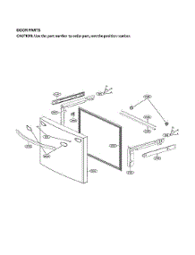 Freezer Door Parts parts for Lg Bottom-Mount Refrigerator SRFVC2406S/00 from AppliancePartsPros.com