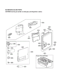 Ice Maker & Ice Bin Parts parts for Lg Bottom-Mount Refrigerator SRFVC2406S/00 from AppliancePartsPros.com