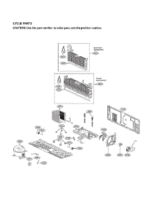 Cycle Parts parts for Lg Bottom-Mount Refrigerator SRFVC2406S/00 from AppliancePartsPros.com