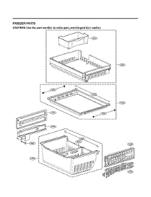Freezer Parts parts for Lg Bottom-Mount Refrigerator SRFVC2416S/00 from AppliancePartsPros.com