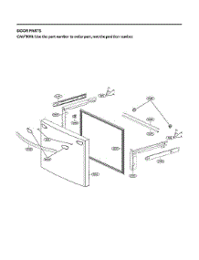 Freezer Door Parts parts for Lg Bottom-Mount Refrigerator SRFVC2416S/00 from AppliancePartsPros.com