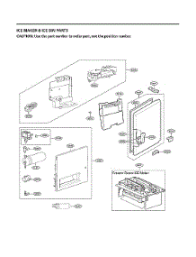 Ice Maker & Ice Bin Parts parts for Lg Bottom-Mount Refrigerator SRFVC2416S/00 from AppliancePartsPros.com
