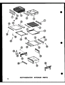 Refrigerator Interior Parts parts for Amana Side-By-Side Refrigerator SRI19B-C-P73320-48WC from AppliancePartsPros.com