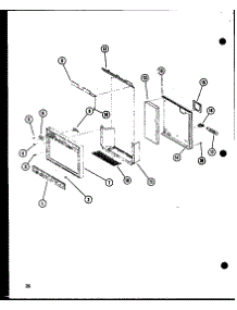Front, Chassis parts for Amana Side-By-Side Refrigerator SRI19B-C-P73320-48WC from AppliancePartsPros.com